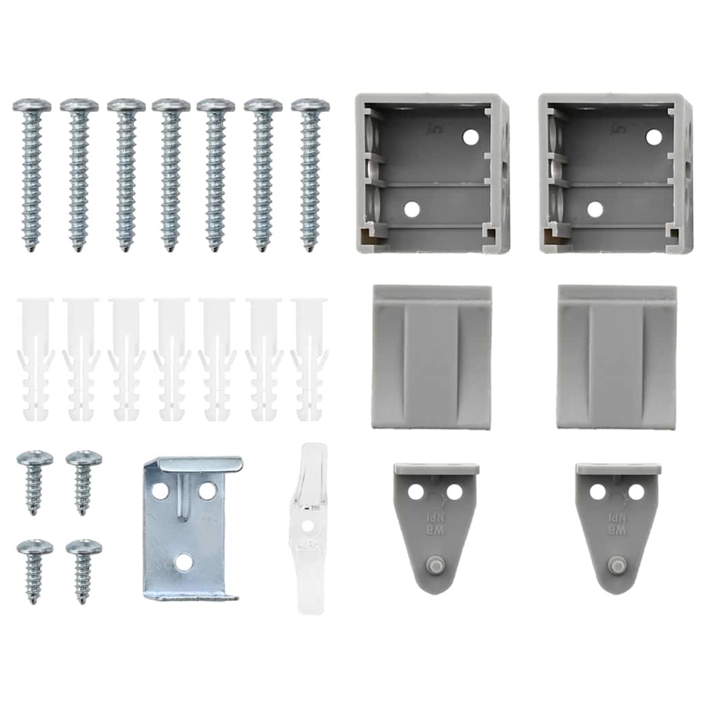 Balkenjalousien Silber 220 x 85 cm Aluminium