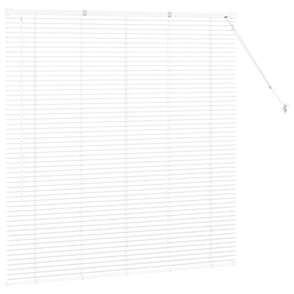 Balkenjalousien Weiß 130 x 135 cm Aluminium