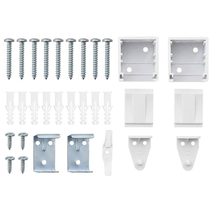 Balkenjalousien Weiß 130 x 155 cm Aluminium