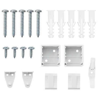 Balkenjalousien Weiß 175 x 75 cm Aluminium