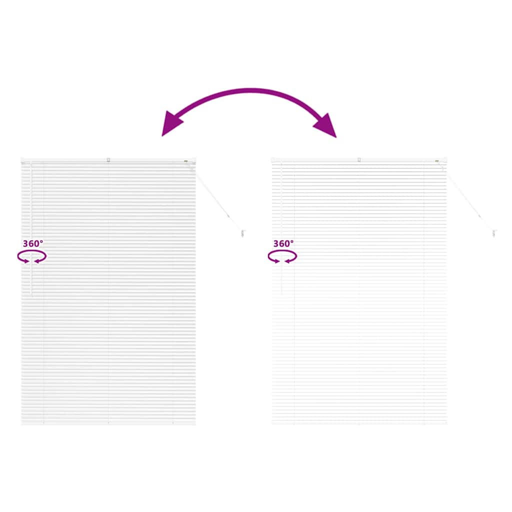 Balkenjalousien Weiß 175 x 120 cm Aluminium