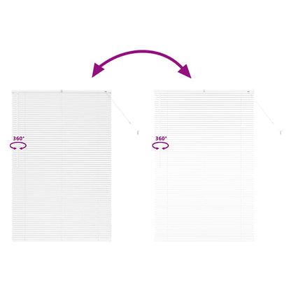 Balkenjalousien Weiß 175 x 120 cm Aluminium