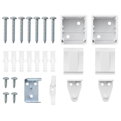 Balkenjalousien Weiß 220 x 90 cm Aluminium