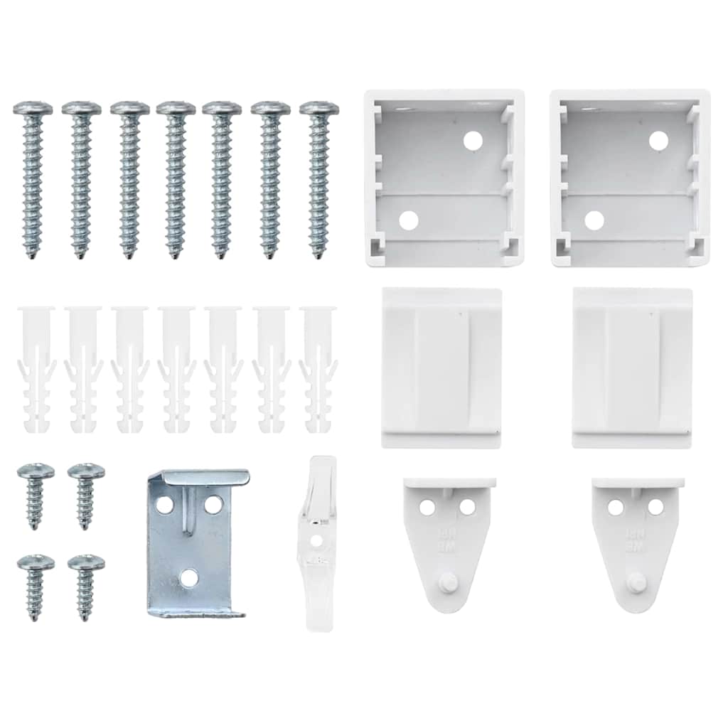 Balkenjalousien Weiß 220 x 105 cm Aluminium