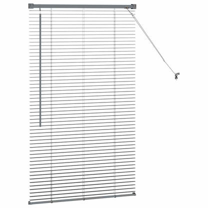 Balkenjalousien Dunkelgrau 130 x 70 cm Aluminium