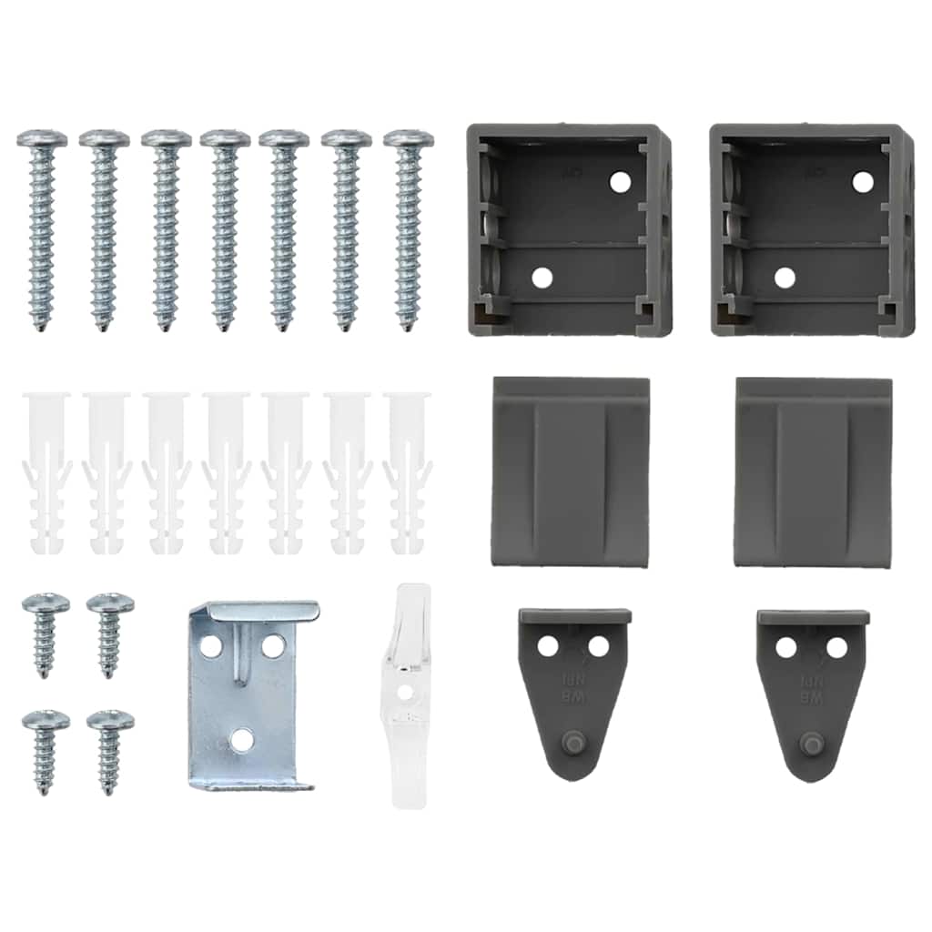 Balkenjalousien Dunkelgrau 175 x 110 cm Aluminium