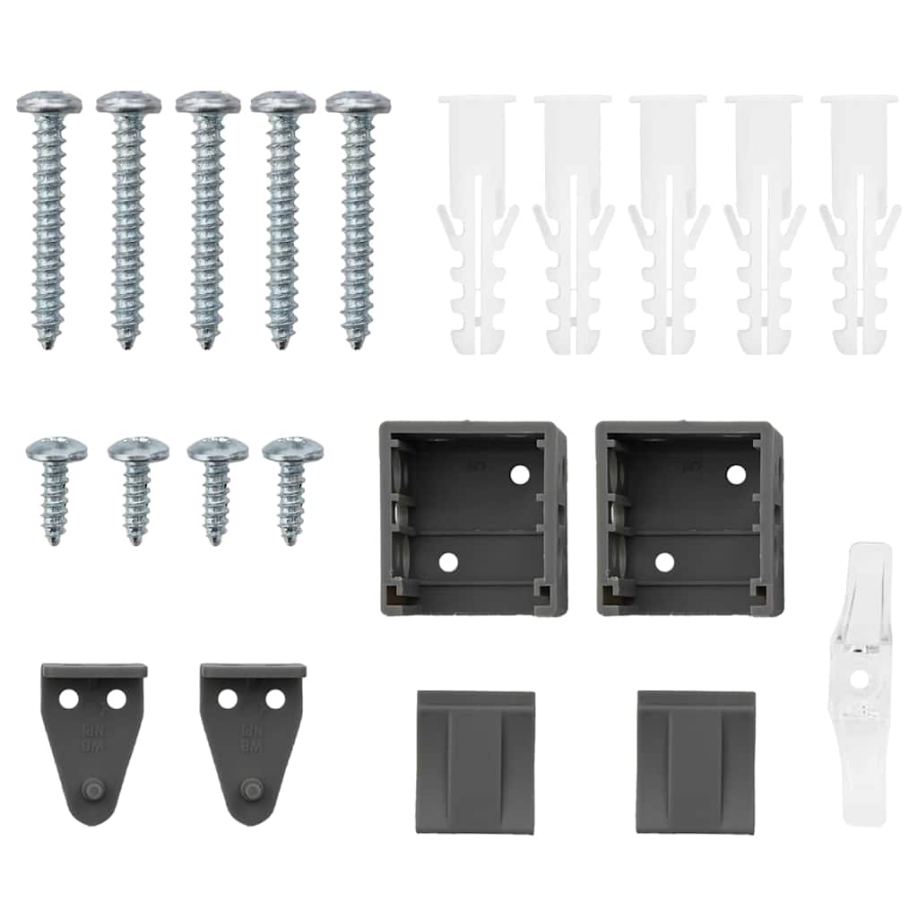 Balkenjalousien Dunkelgrau 220 x 45 cm Aluminium