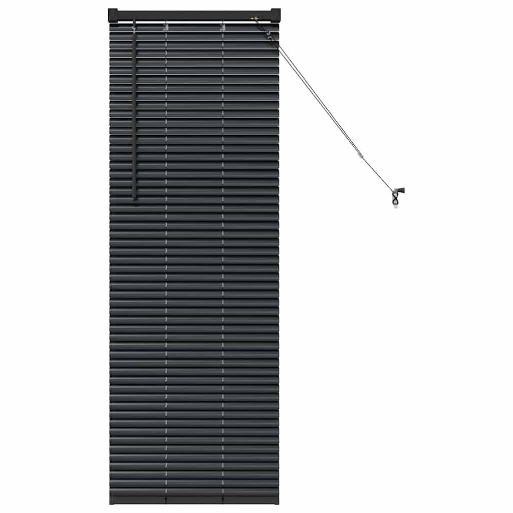 Balkenjalousien Schwarz 130 x 40 cm Aluminium