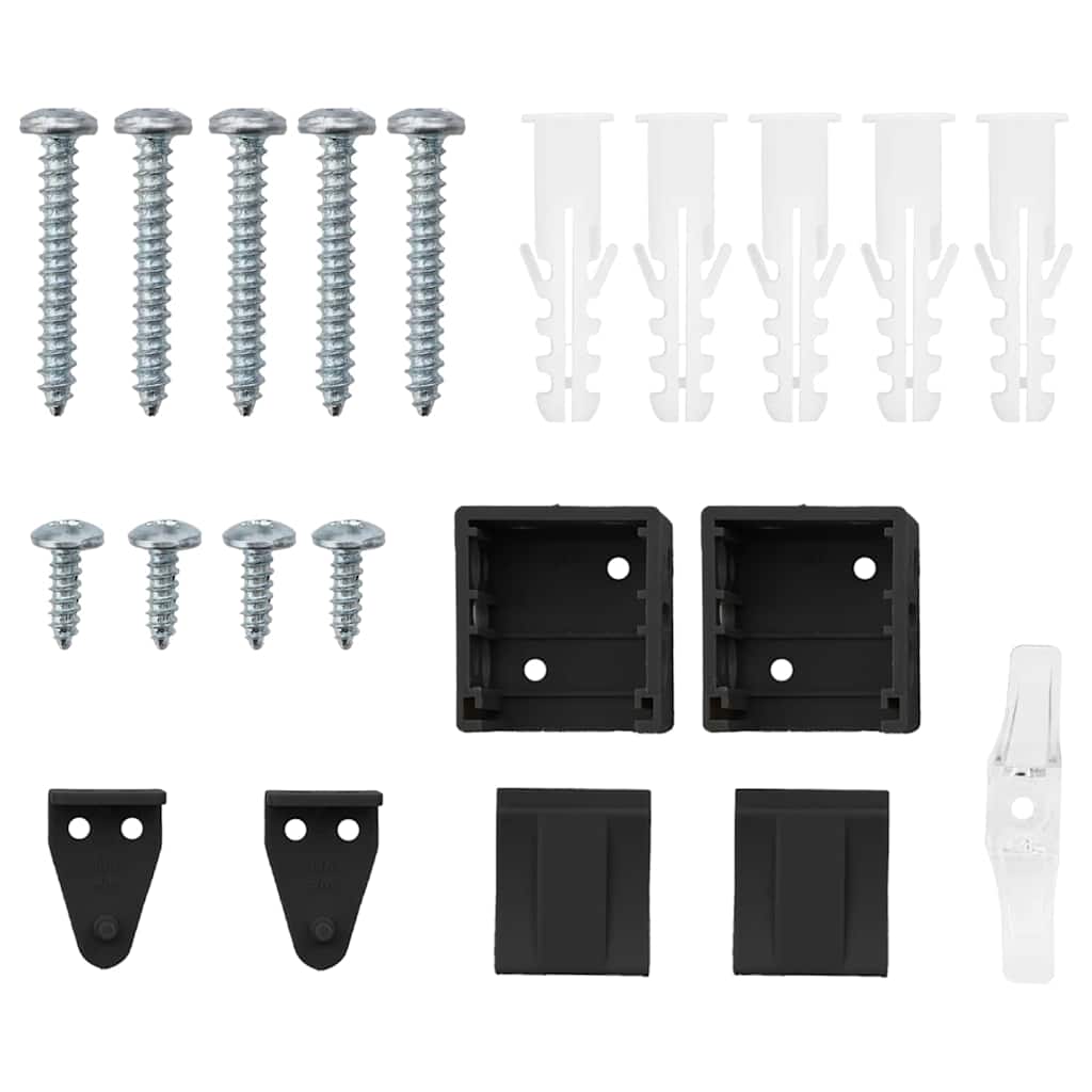 Balkenjalousien Schwarz 175 x 80 cm Aluminium