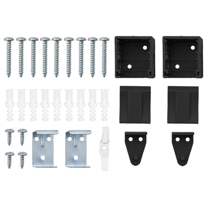 Balkenjalousien Schwarz 175 x 130 cm Aluminium