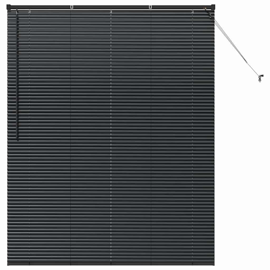Balkenjalousien Schwarz 175 x 150 cm Aluminium