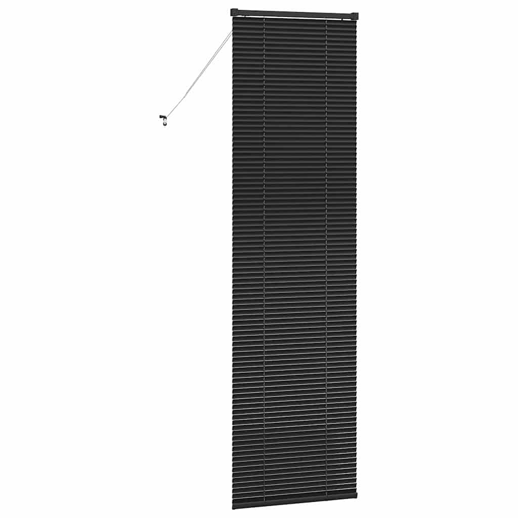 Balkenjalousien Schwarz 220 x 65 cm Aluminium