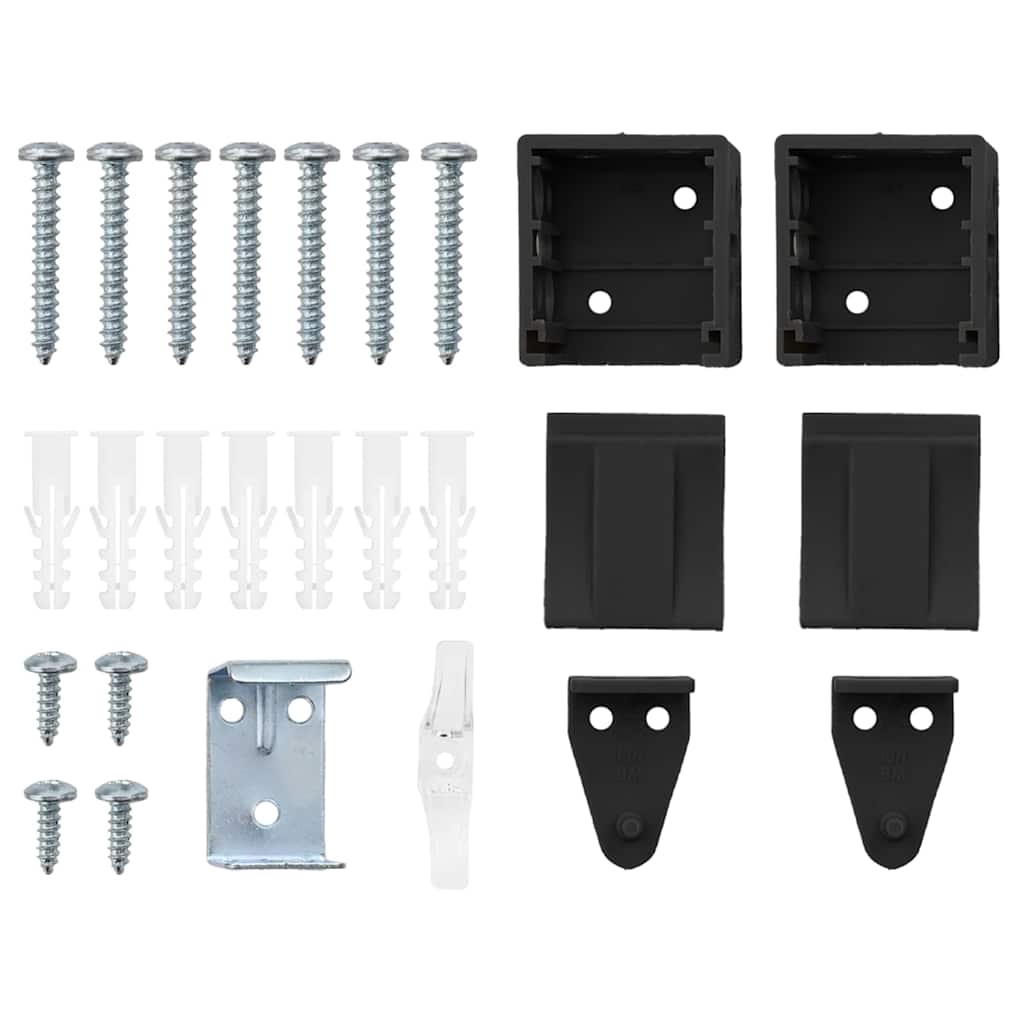 Balkenjalousien Schwarz 220 x 110 cm Aluminium