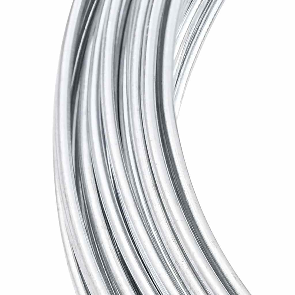 Zaunbindedraht Silber 25 m Heißgetauchter verzinkter Draht
