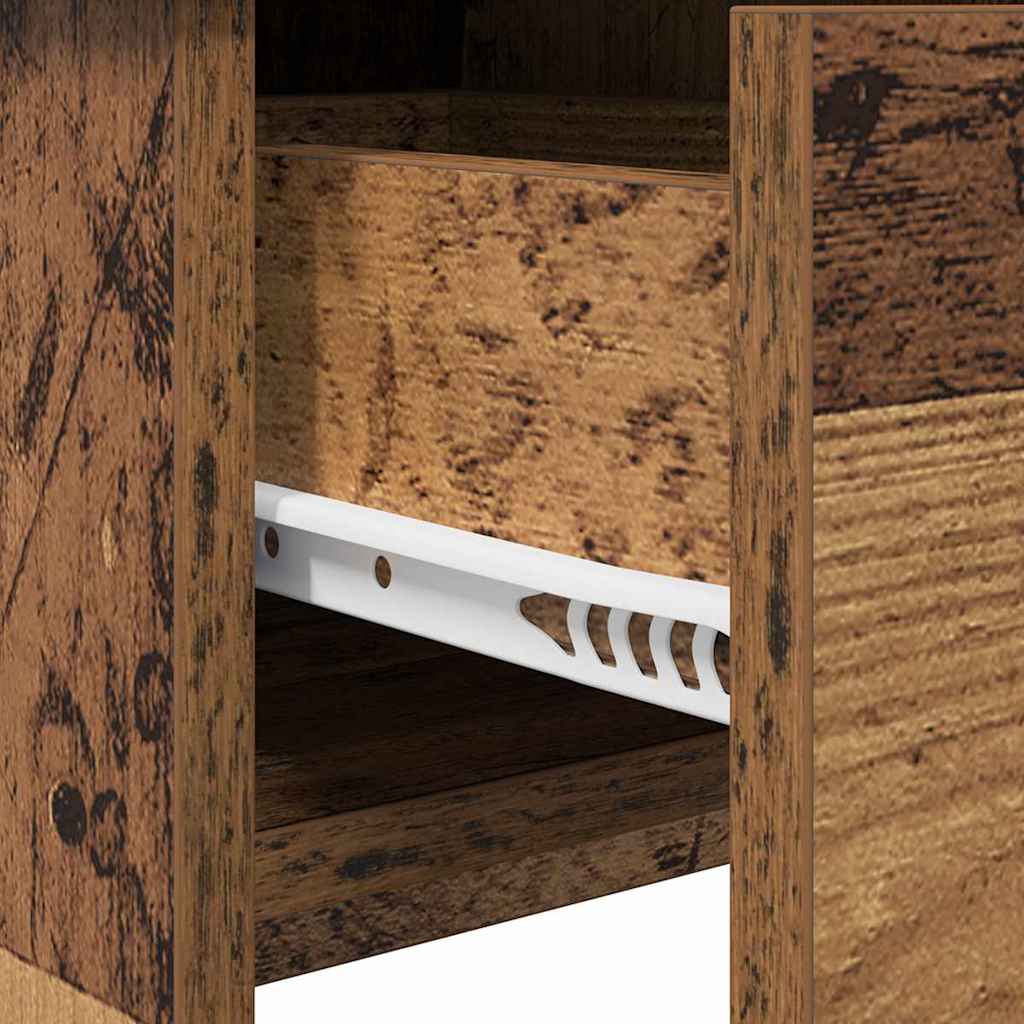 Kosmetiktisch mit Schubladen Altholz 100 x 45 x 76 cm