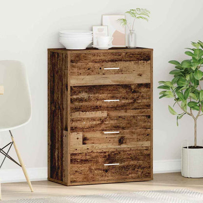 Sideboard mit Schubladen Altholz 60 x 31 x 84 cm Holzwerkstoff