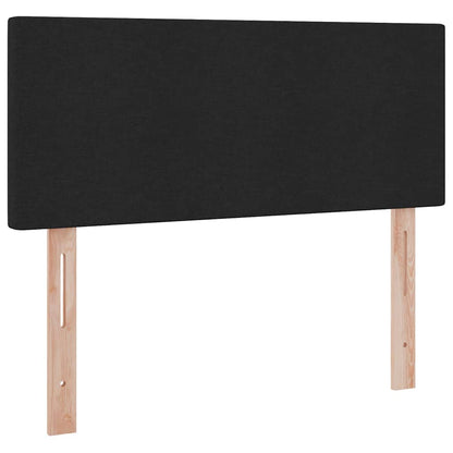 Aufbewahrungsbett mit Matratze Schwarz 120 x 190 cm