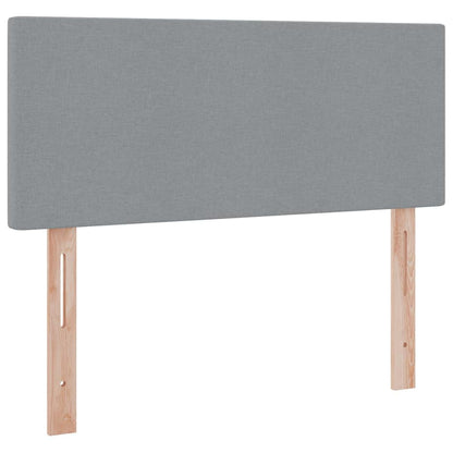 Aufbewahrungsbett mit Matratze Hellgrau 120 x 200 cm