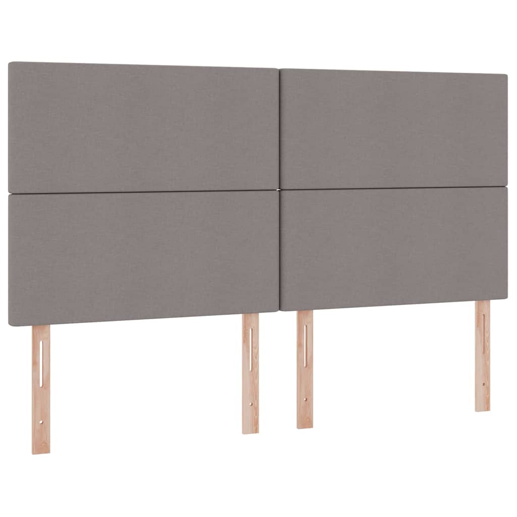 Aufbewahrungsbett mit Matratze Taupe 160 x 200 cm Polyester