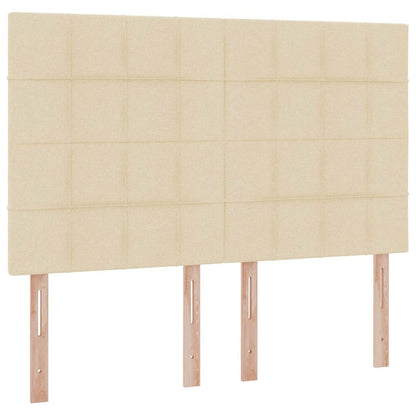 Aufbewahrungsbett mit Matratze Creme 140 x 190 cm Polyester