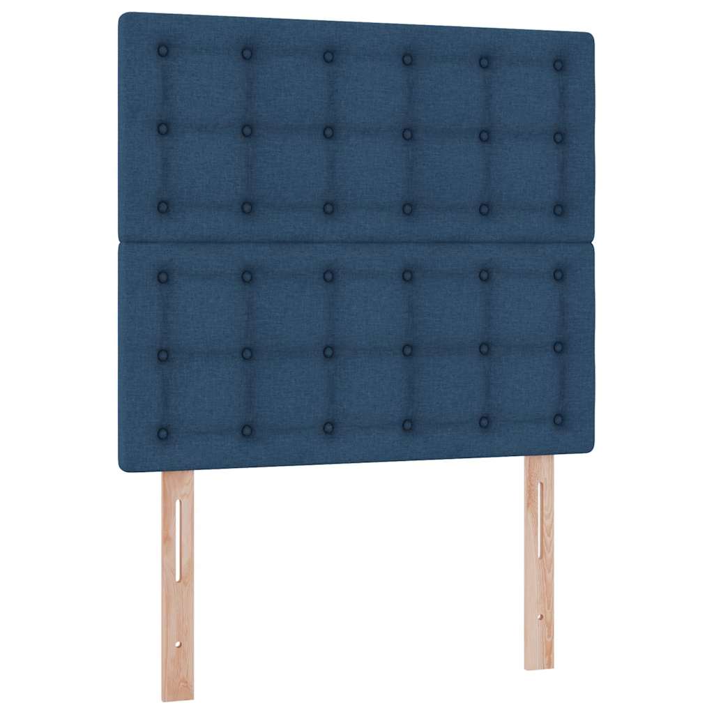 Aufbewahrungsbett mit Matratze Blau 100 x 200 cm Polyester