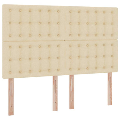 Aufbewahrungsbett mit Matratze Creme 140 x 190 cm Polyester