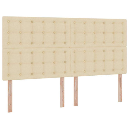 Aufbewahrungsbett mit Matratze Creme 180 x 200 cm Polyester