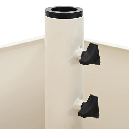 Sonnenschirmständer Weiß 45 x 45 x 45 cm Stahl