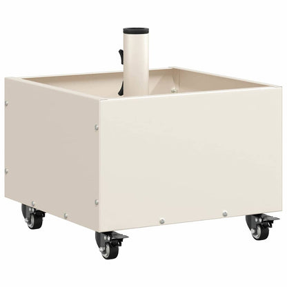 Sonnenschirmständer Weiß 45 x 45 x 45 cm Stahl