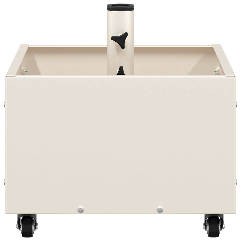 Sonnenschirmständer Weiß 45 x 45 x 45 cm Stahl