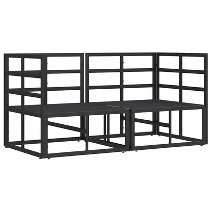 Gartenmöbel 2 Stück Schwarz und Anthrazit 71,5 x 71,5 x 71 cm