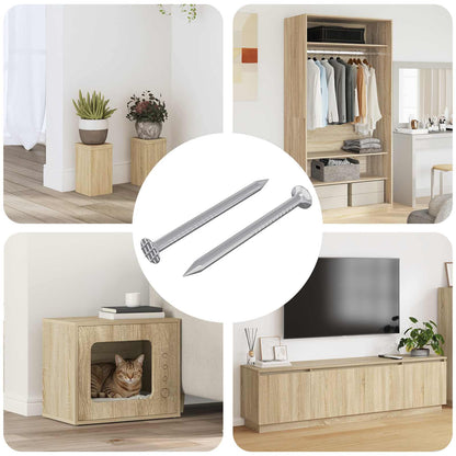 Confirmat-Schrauben 2 Stk. Silber Ø5 x 40 mm Metall