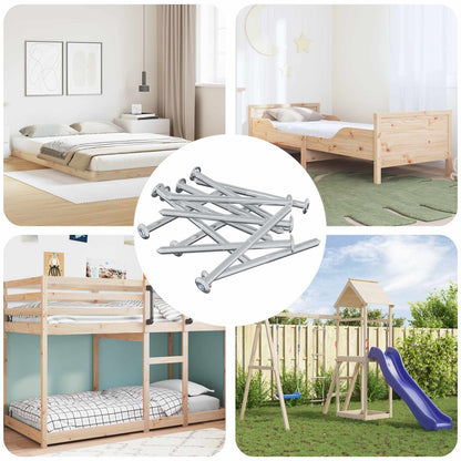 Schraube 1200 pcs Silber M6 x 85 mm Stahl