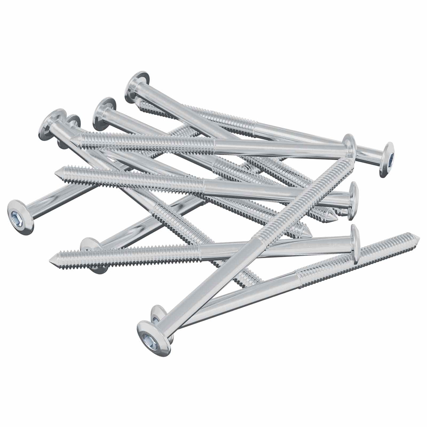 Schraube 1200 pcs Silber M6 x 85 mm Stahl