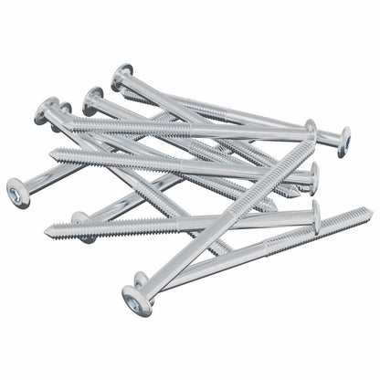 Schraube 1200 pcs Silber M6 x 85 mm Stahl