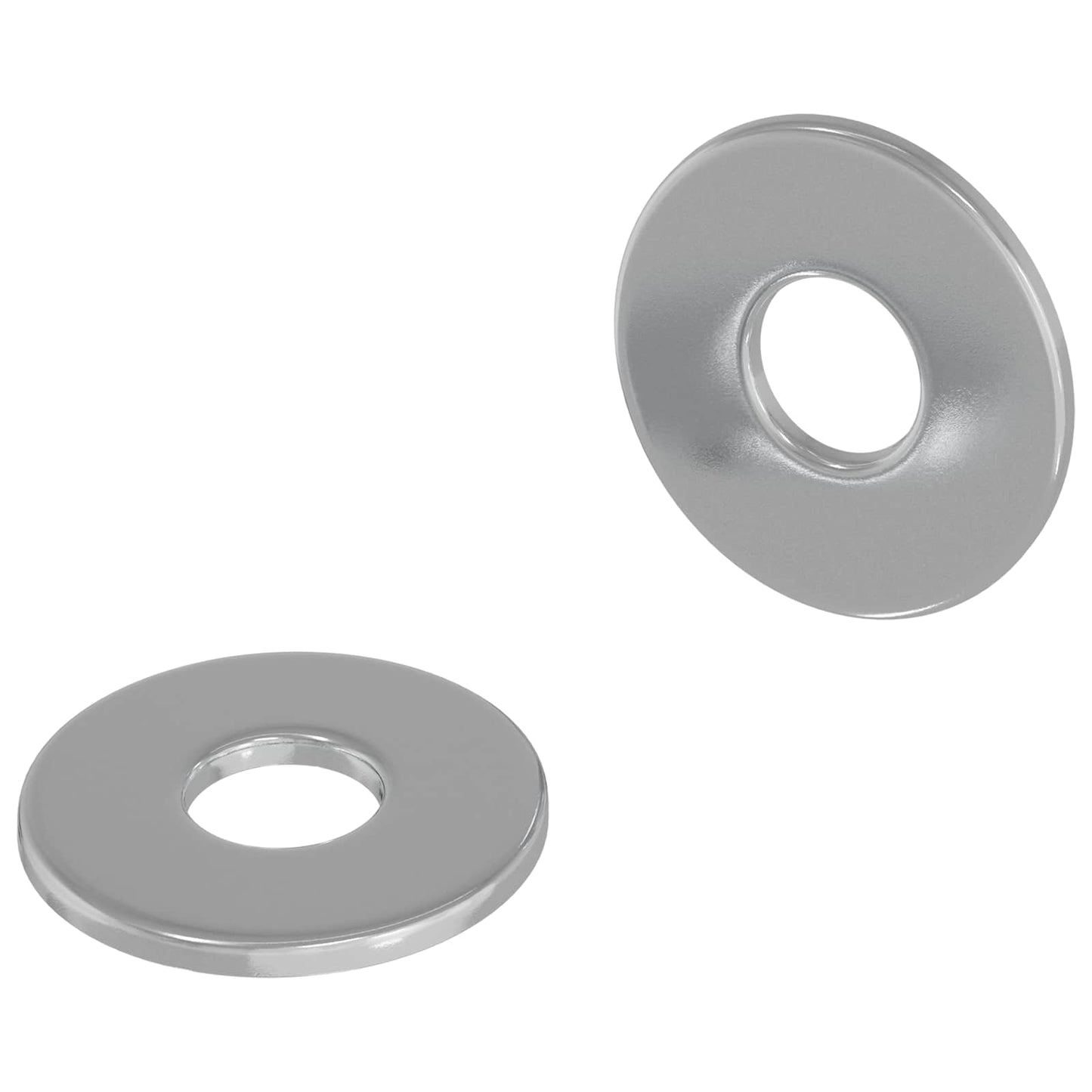 Unterlegscheiben 2 pcs Silber 12 x 12 x 1,2 cm Eisen