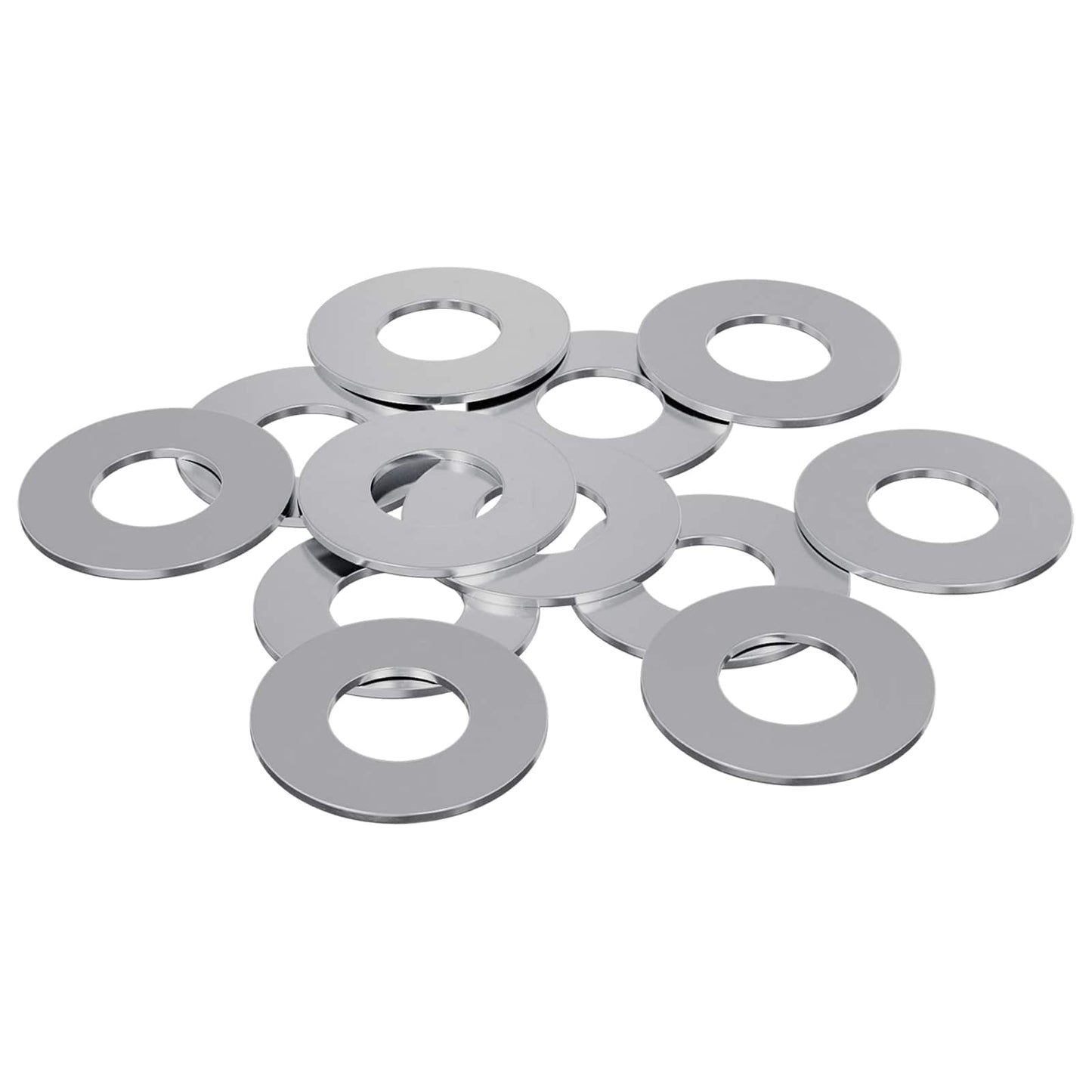 Unterlegscheiben 12 pcs Silber 16 x 16 x 1,5 cm Eisen