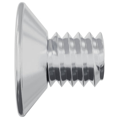 Senkkopfschrauben 12 pcs Silber M4 x 6 mm Eisen
