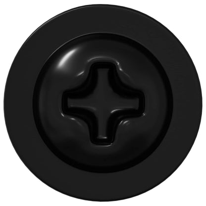 Selbstschneidender Nagel 12 pcs Schwarz 3,5 x 12 mm Eisen