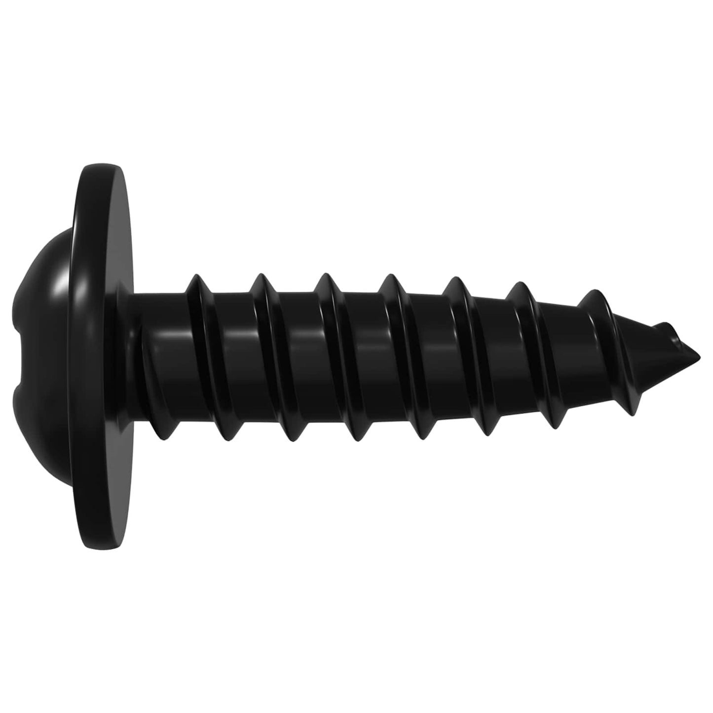 Selbstschneidender Nagel 12 pcs Schwarz 3,5 x 12 mm Eisen