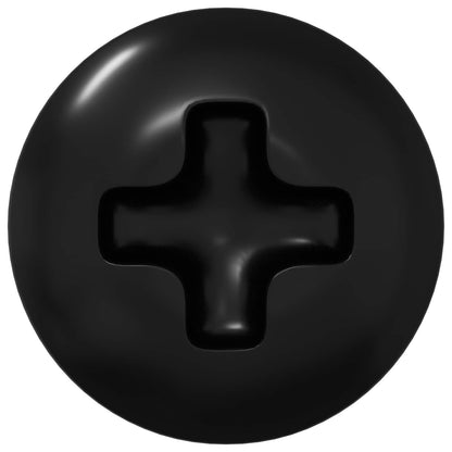 Hülsen Schrauben 8182 pcs Schwarz M4 x 10 mm Eisen