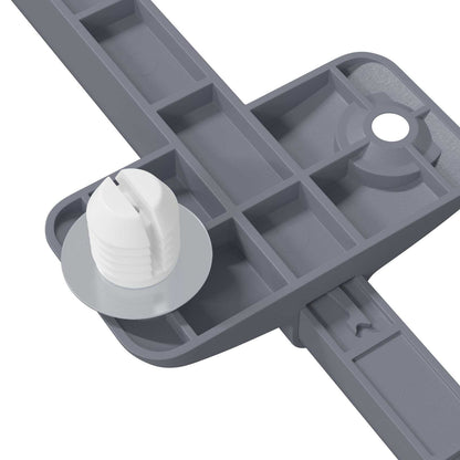 Sanftschließer 12 pcs Grau 125 x 47 x 15 mm PP