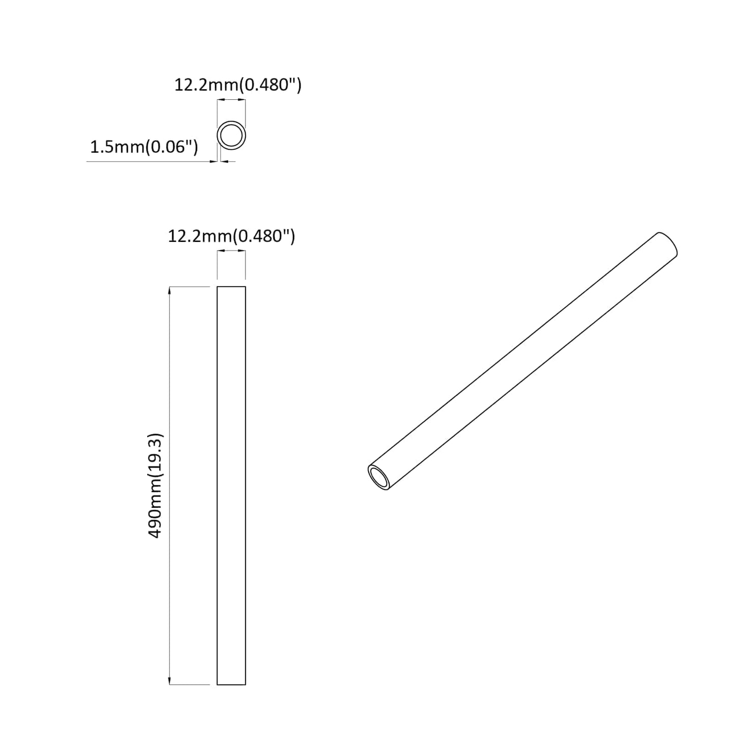 PVC Rohr 29 pcs Weiß PP und PE