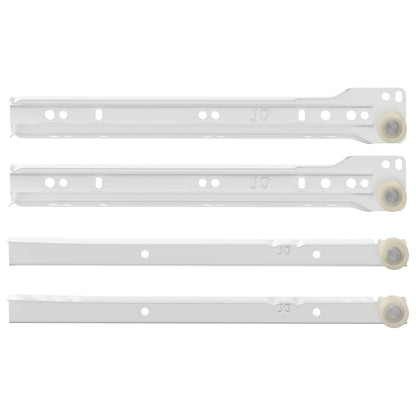 Schubladenschiene 87 pcs Weiß Stahl