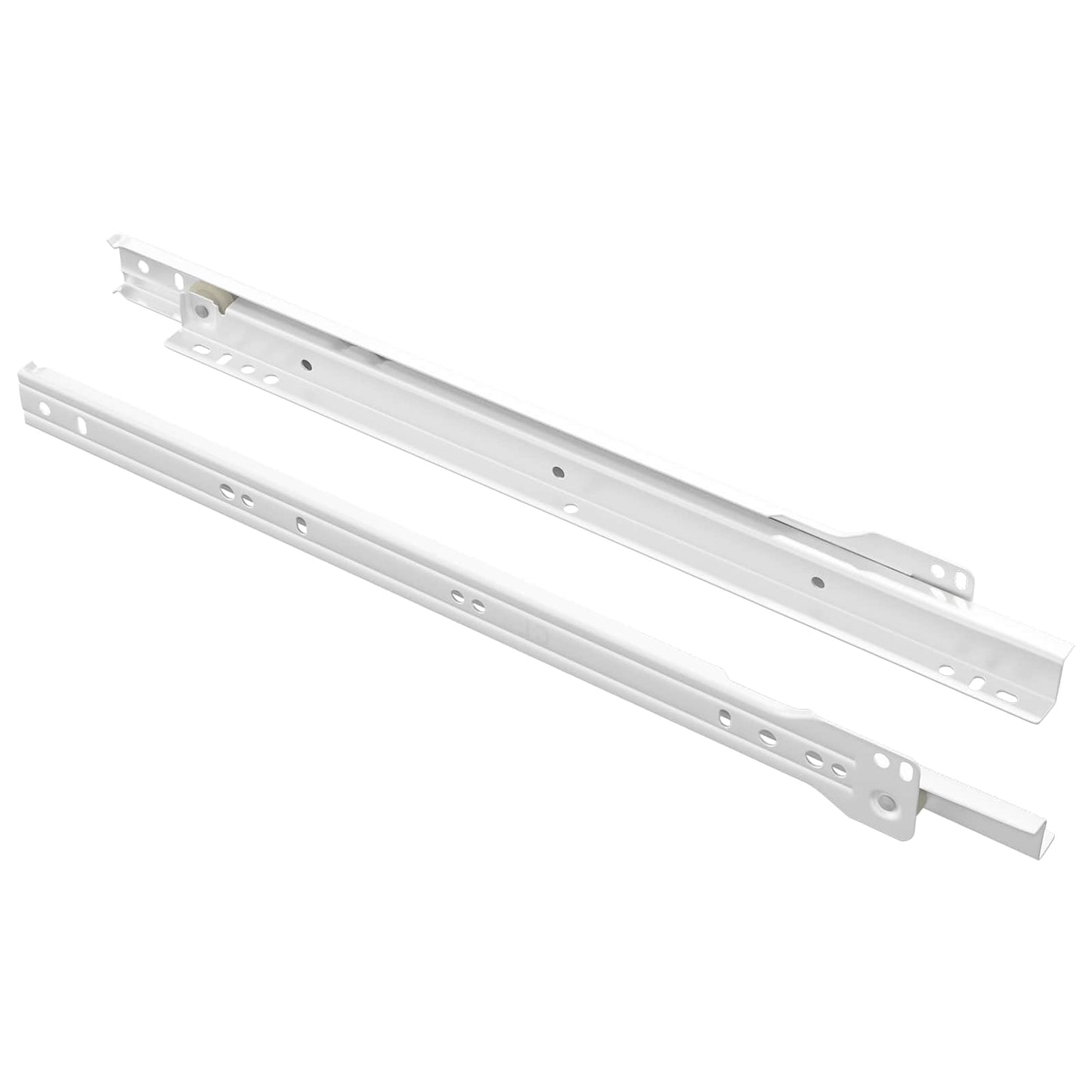 Schubladenschiene 2 pcs Weiß 350 mm Stahl