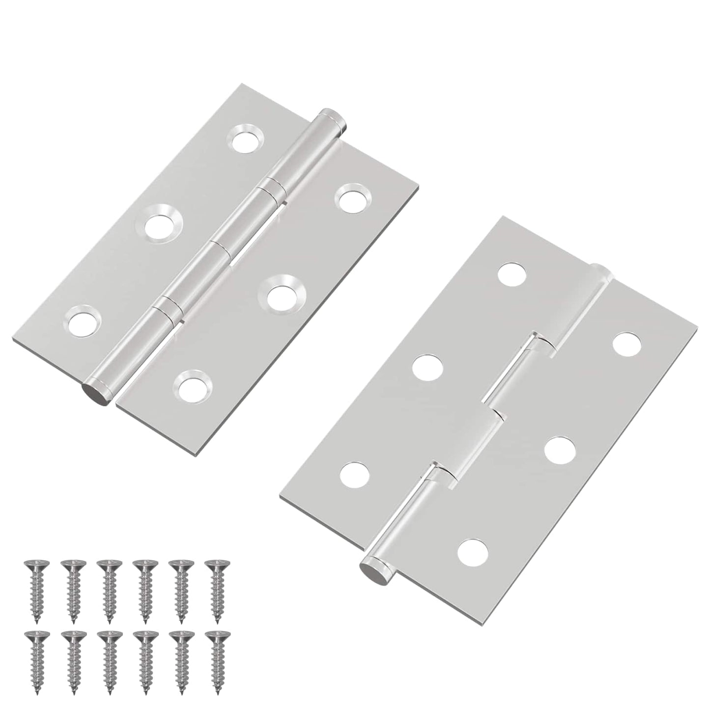 Scharnier Uni 2 pcs Silber 58 x 35 x 1 mm Stahl