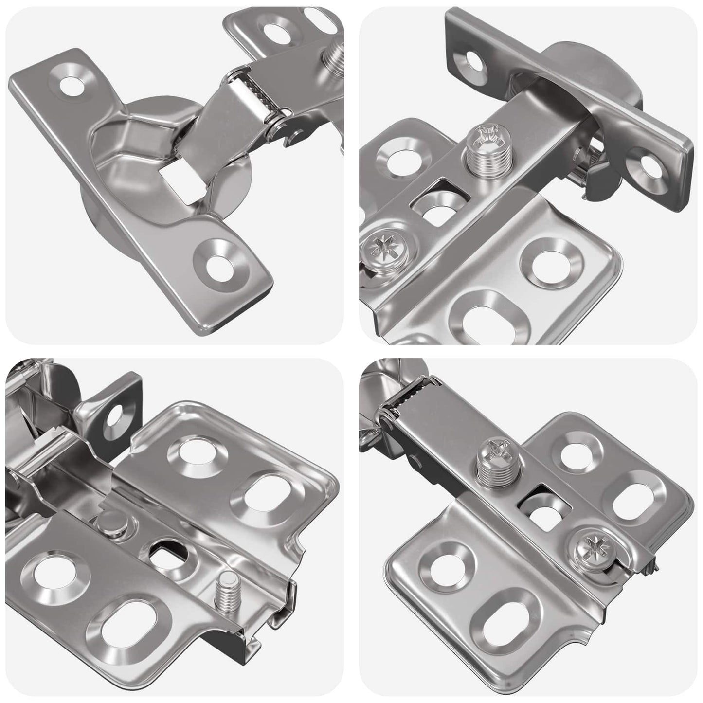 Scharnier 2 pcs Nickel 85 x 52,5 x 9,5 mm Eisen