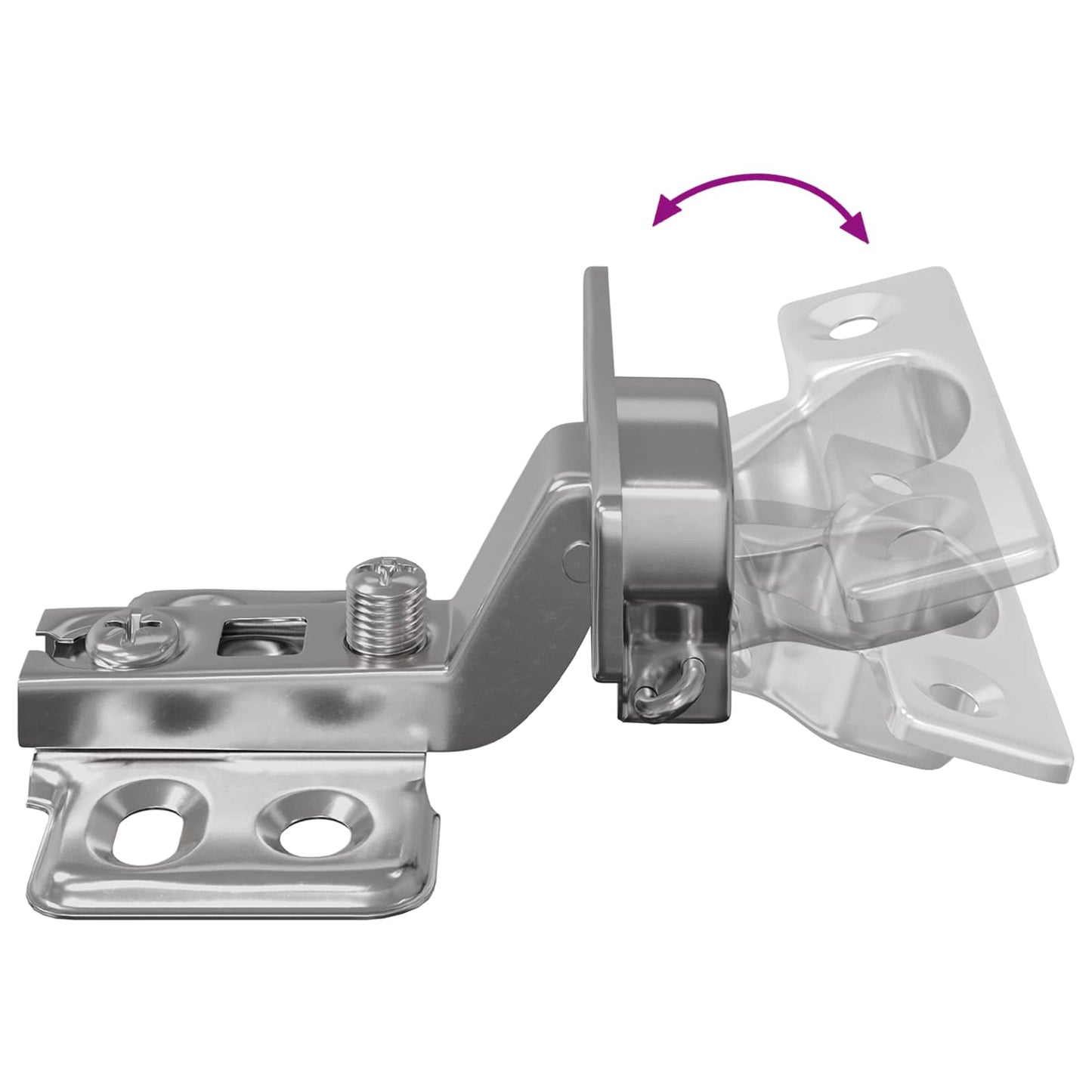 Scharnier 12 pcs Nickel 85 x 52,5 x 9,5 mm Eisen