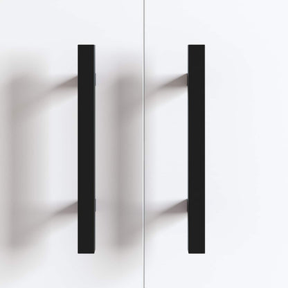 Schrankgriff 2 pcs Schwarz 150 x 12,3 x 35,2 mm Edelstahl