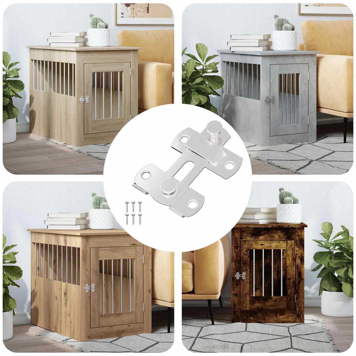 Türverschluss 12 pcs Silber 70 x 8 mm Stahl